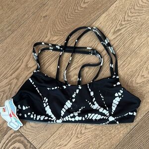 Jolyn Fendrick Black and White Women's Swim Top